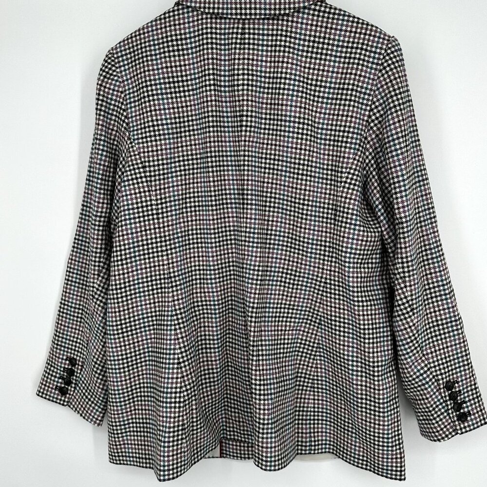 Talbots Blazer Women's Houndstooth Single‎ Button Size 14 - Picture 6 of 6